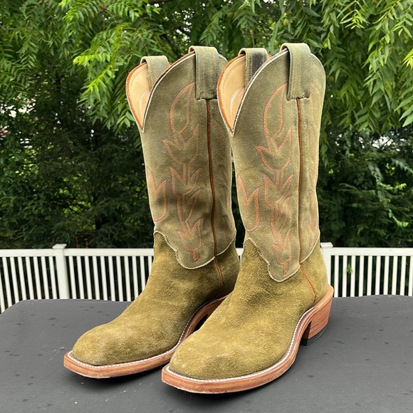 Olive Olathe Kudu rough-out, men’s 8.5D - Picture 2 of 14